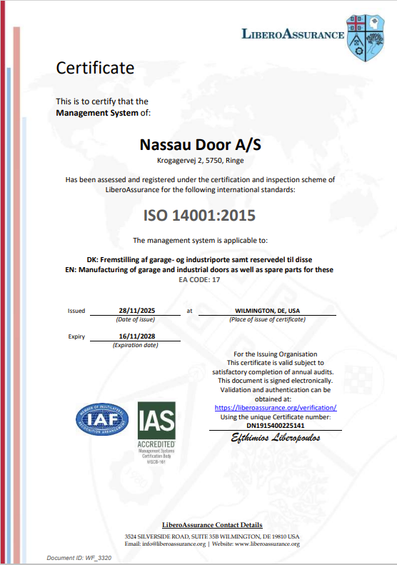 ISO Certifikat